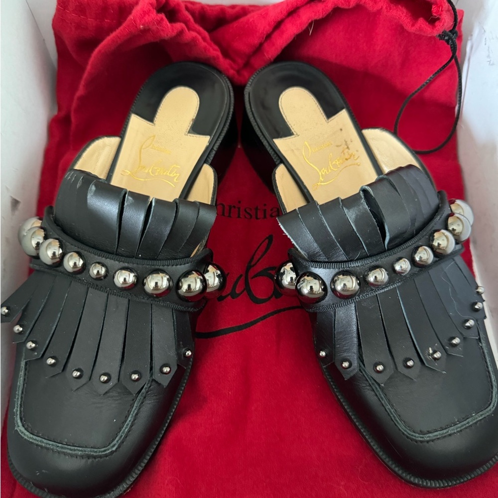 Christain louboutin mule size 35.5 preowned